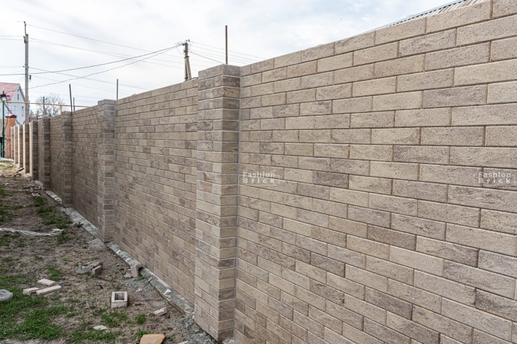 Гиперпресованный кирпич завода Fashion Brick заборные блоки от производителя завод