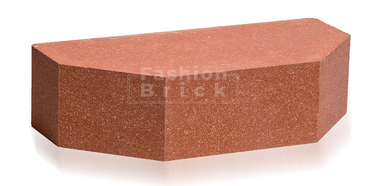 Кирпич гладкий 2-х угловой