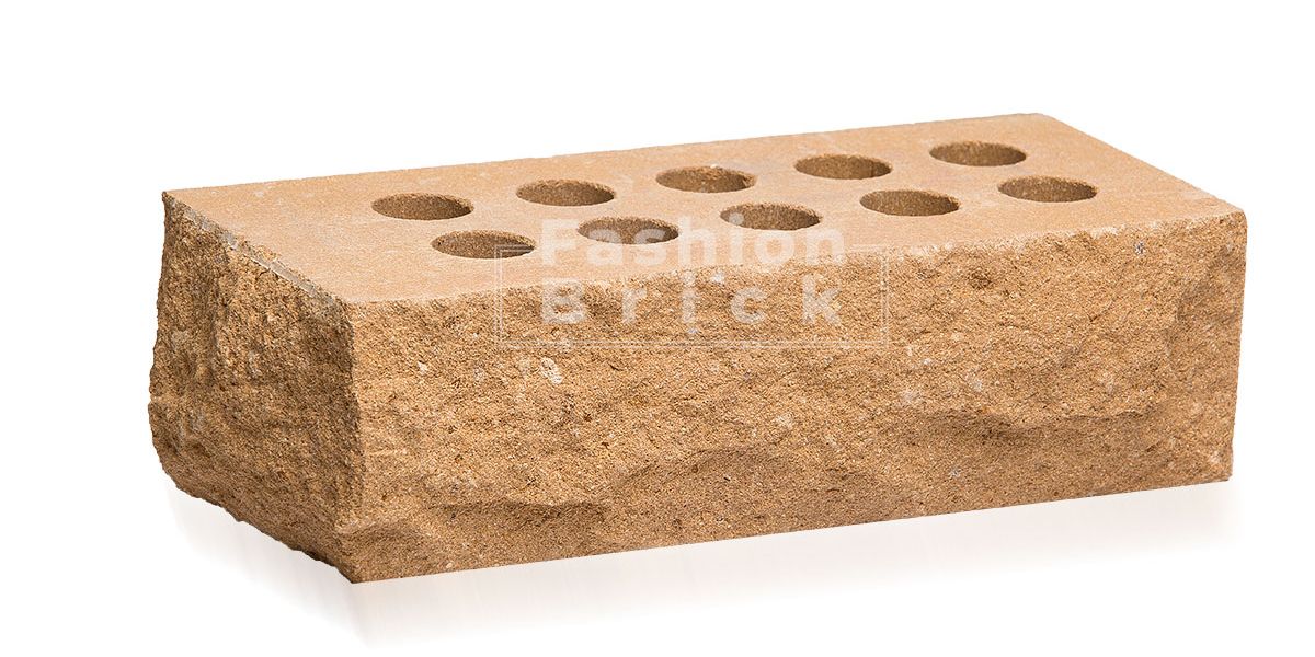 Кирпич колотый тычковой пустотелый